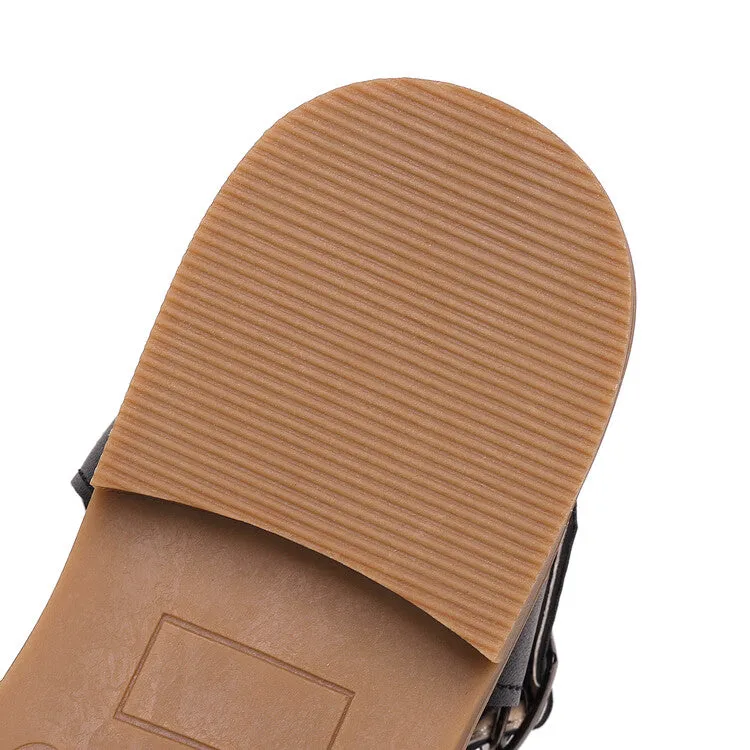 Women's's Lolita Round Toe Hollow Out Flat Sandals Wearing Flat Shoes