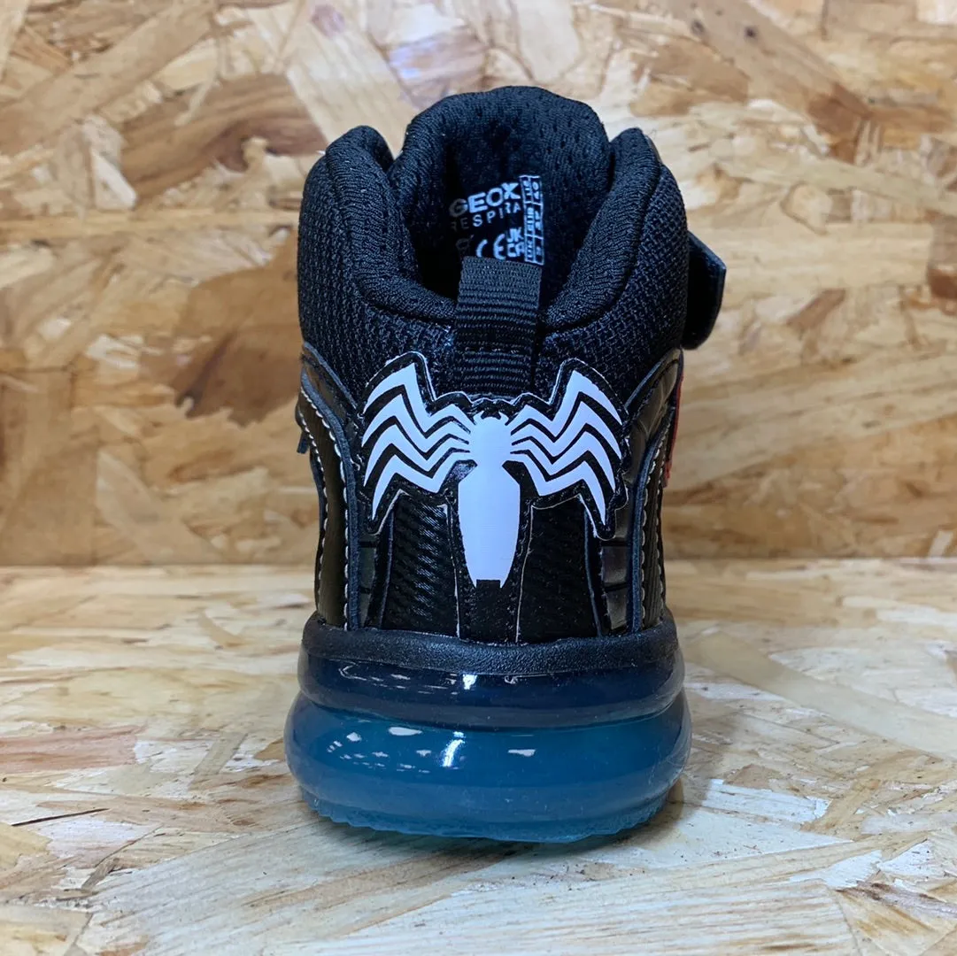Geox Kids Marvel Spiderman Light Up High Top Trainers - Black Asics Ex89 Shoes