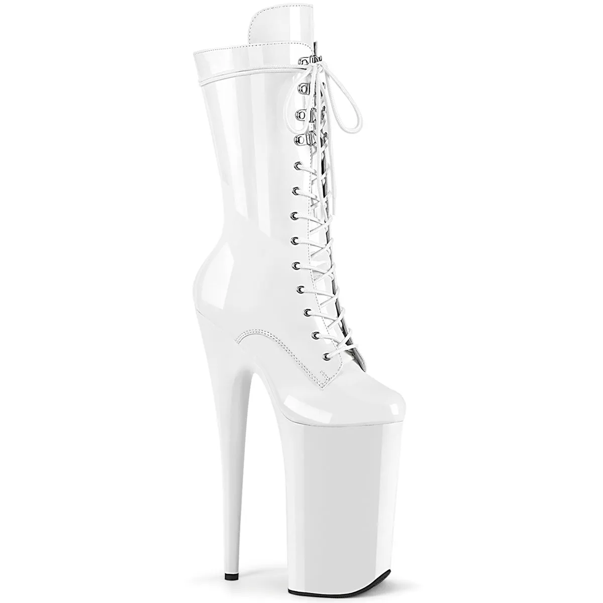 BEYOND-1050 Pleaser White Patent Sexy Platform Shoes (Pole Dancing Heels) Asic Shoes Gel 8