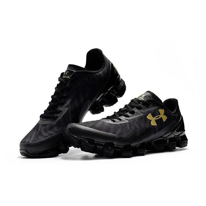 Under Armour UA Scorpio 2 Mens Running Shoes Black Gold Walking Shoes Asics