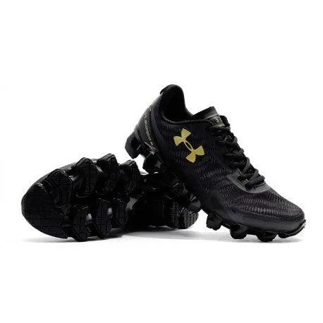 Rare Asics Wrestling Shoes Under Armour UA Scorpio 2 Mens Running Shoes Black Gold