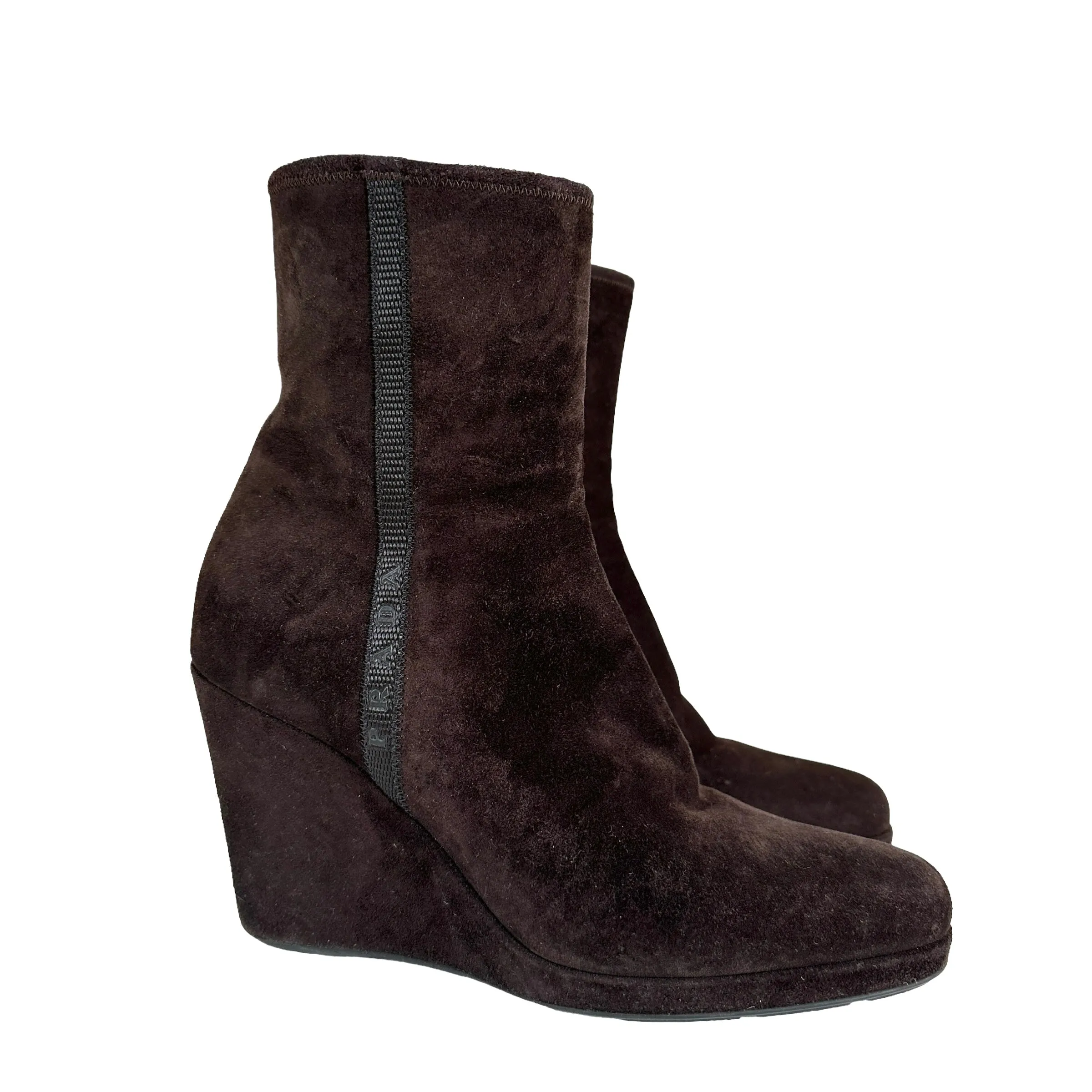 Brown Suede Boots - 7.5 Adidas Bw Army Shoe