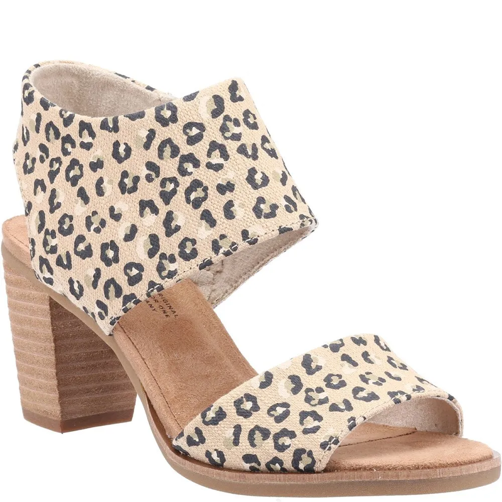 Resort Mood Effortless Fit TOMS Majorca Cutout Textured Cheetah Sandal