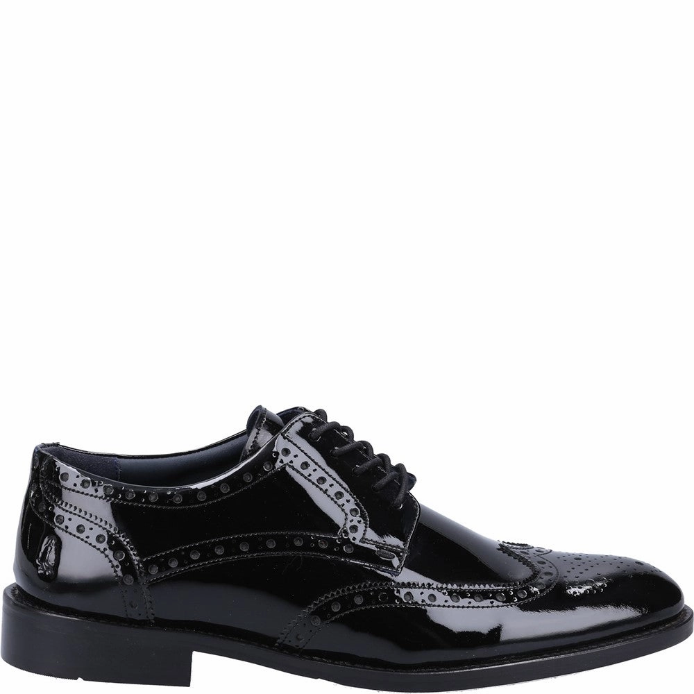 Hush Puppies Dustin Brogue Patent Shoe High-Quality Leather