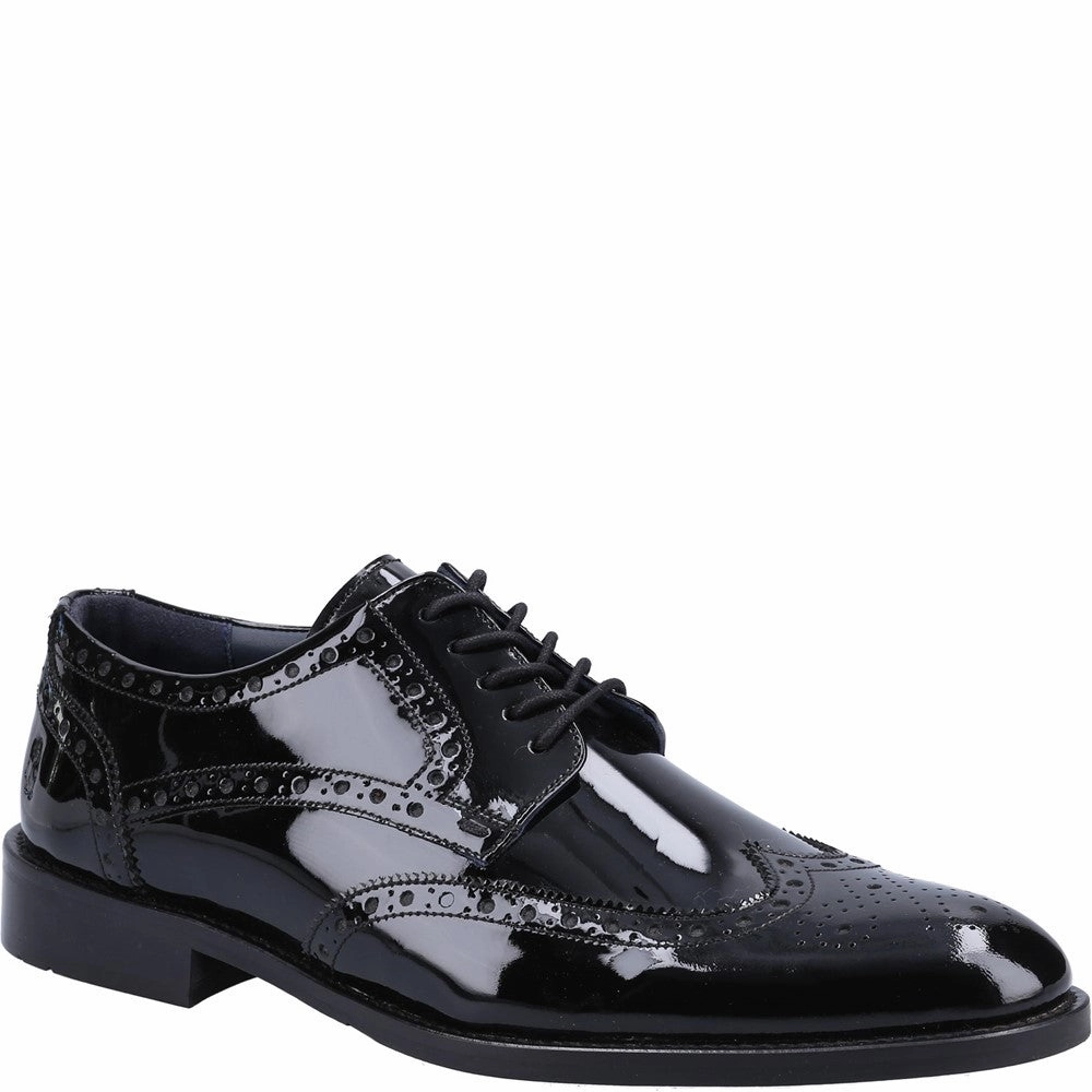 Round Tip Low Maintenance Hush Puppies Dustin Brogue Patent Shoe