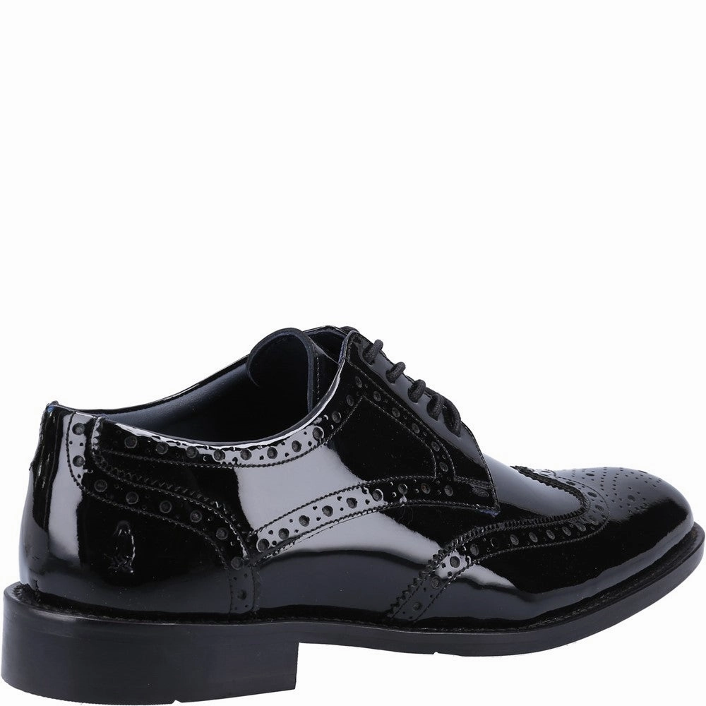 Hush Puppies Dustin Brogue Patent Shoe Smart Step Autumn Style