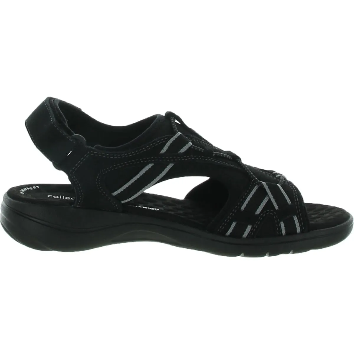 Spider Man Asics Shoes Clarks Womens Saylie Loop Suede Adjustable Peep-Toe Shoes