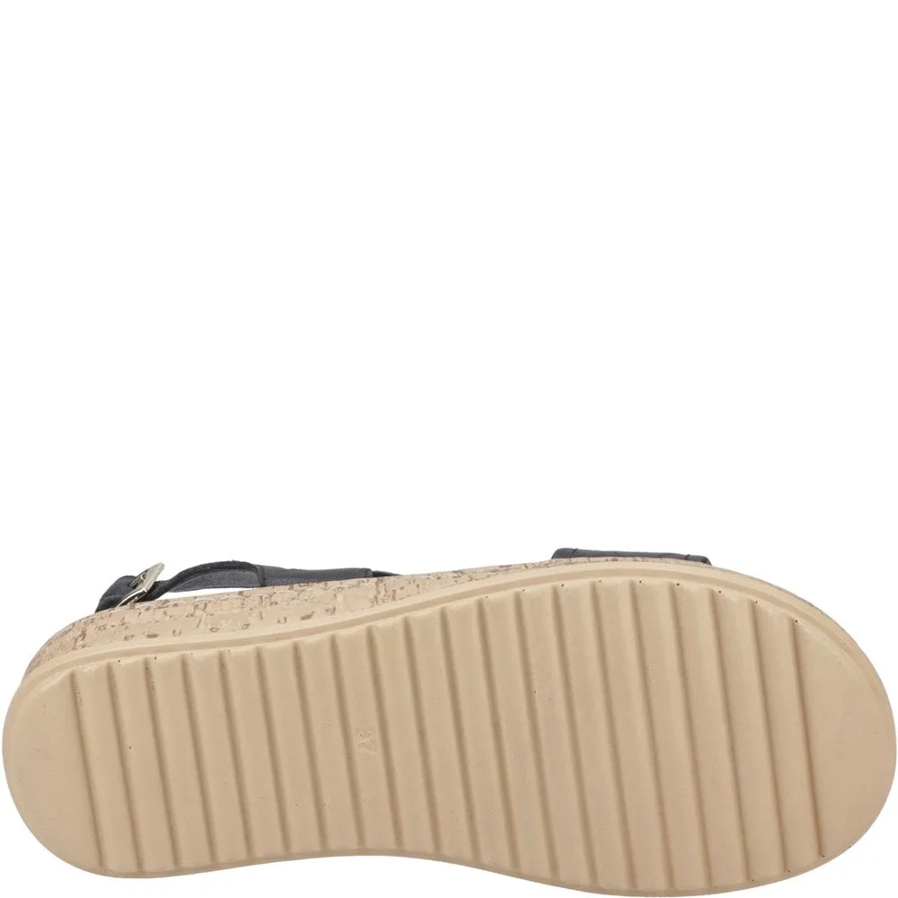 Foot Friendly Hush Puppies Ebony Woven Sandal