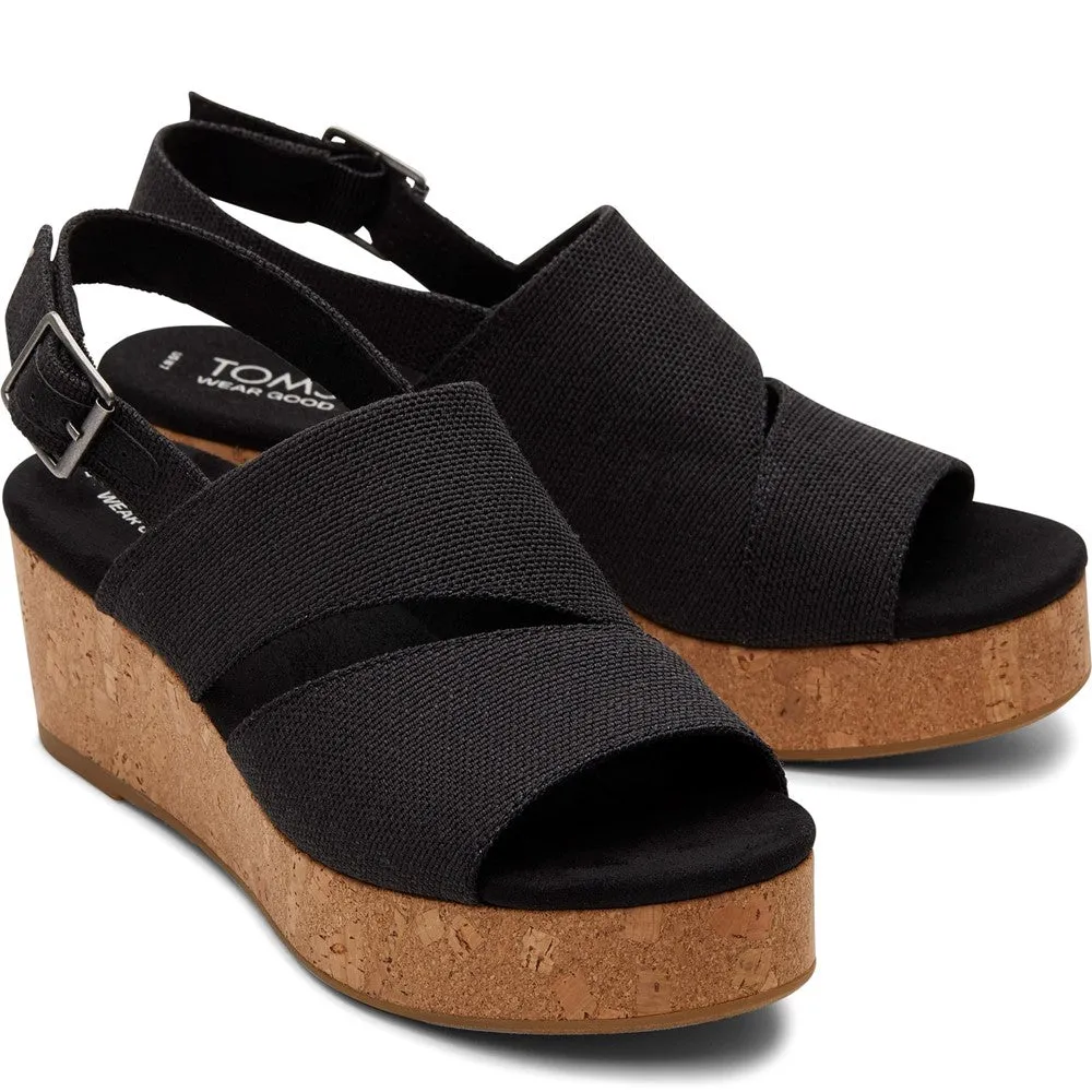 studded Knotted Straps TOMS Claudine Wedge