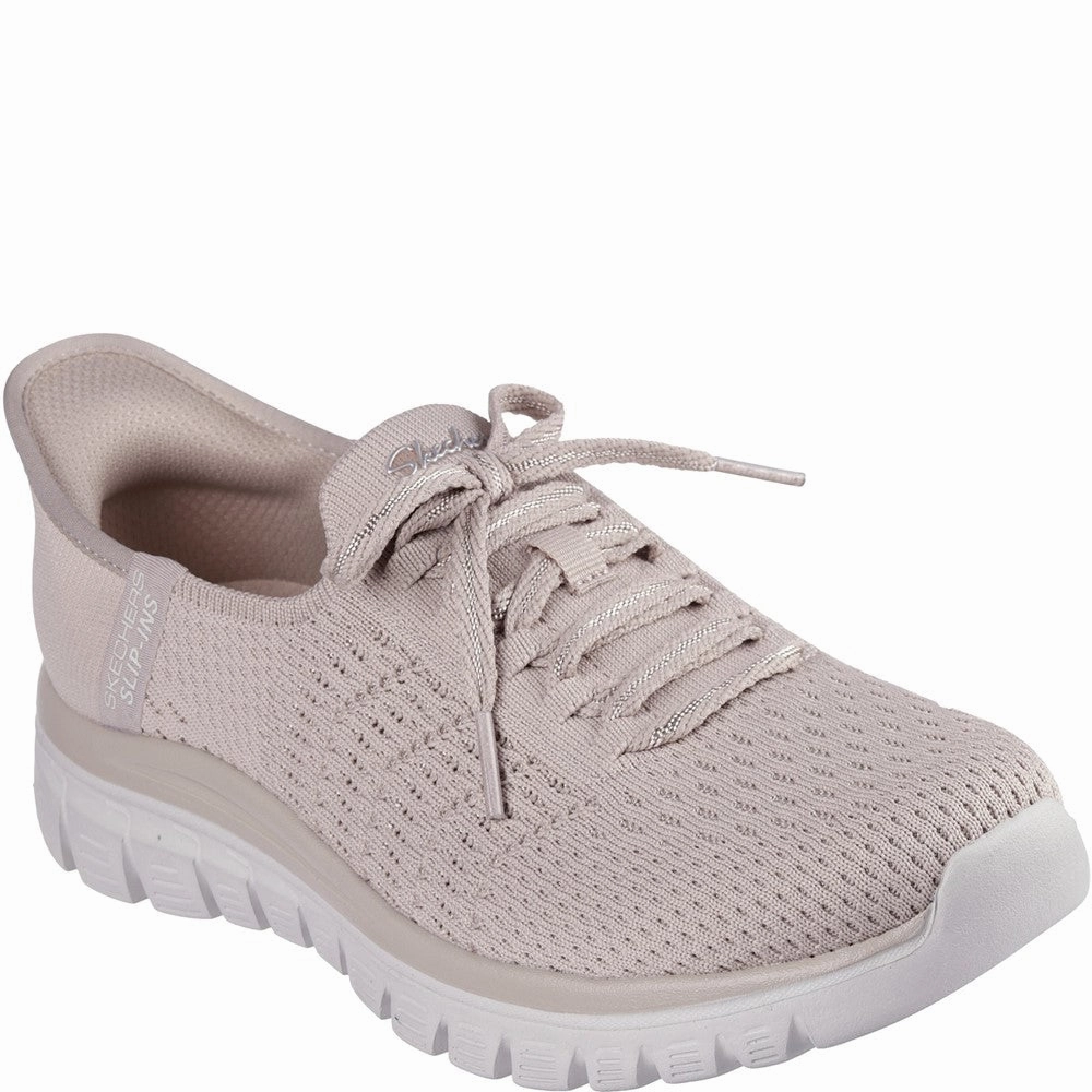 Skechers Graceful First Blush Trainer Wrinkle Resistant slim fit