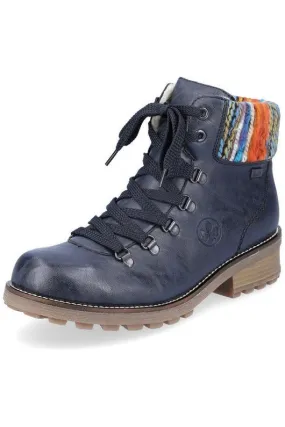 Flexible Rieker Ladies Boots Z0445 14 blue