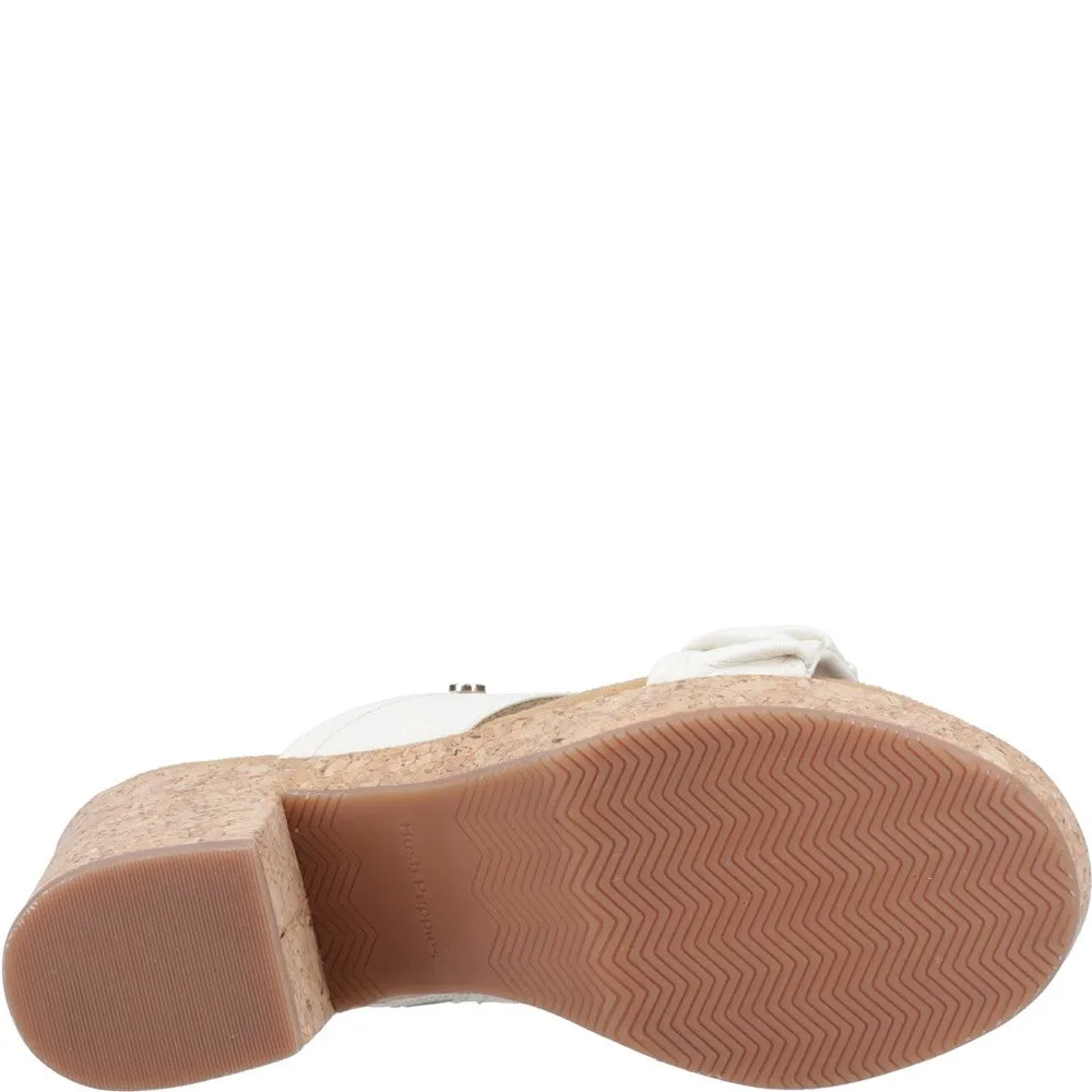 Open Toe Minimal Wear Hush Puppies Poppy Ruched Slide