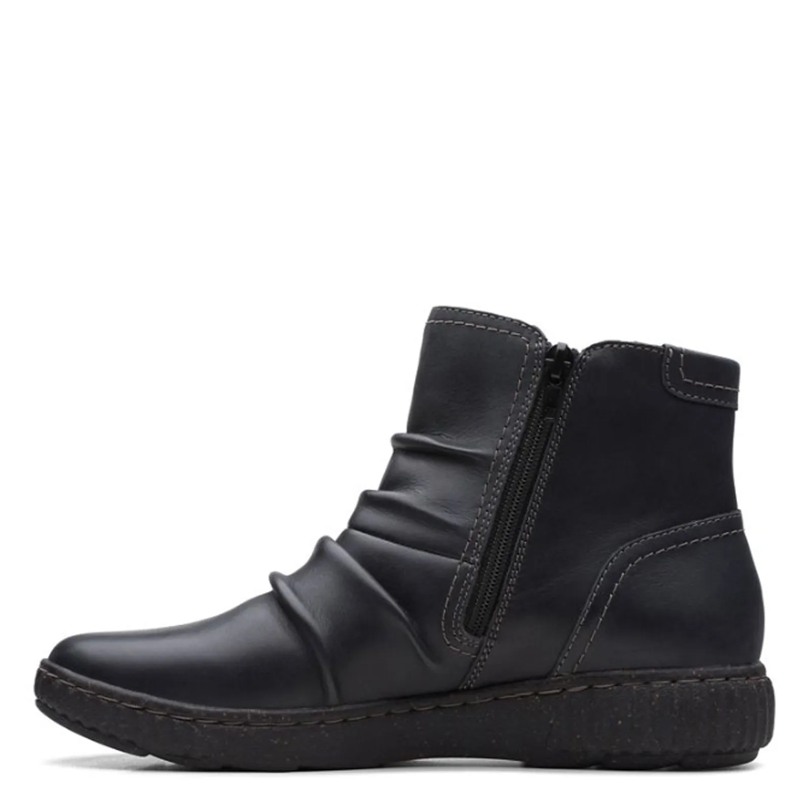 Women's Clarks, Caroline Orchid Boot Comfortable Heel High-Top Style