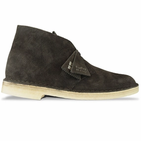 Clarks Originals New Desert Boot - Chocolate Suede Chunk Heel Work Terrain