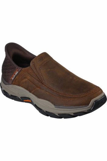 Skechers Slip Ins Respected Elgin 204810 in Brown Subtle Texture