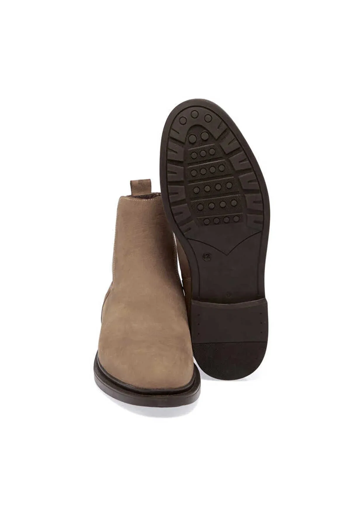 Lug-sole Chelsea Boots Tergan Men's Sand Leather Classic Boots