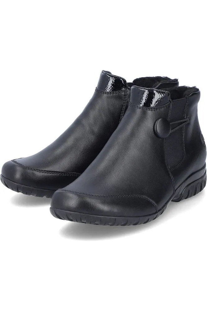 Rieker Ladies Boots L4665 00 Black Weekend Wear Street Fashion
