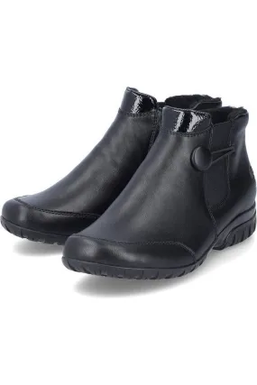 Rieker Ladies Boots L4665 00 Black Weekend Wear Street Fashion