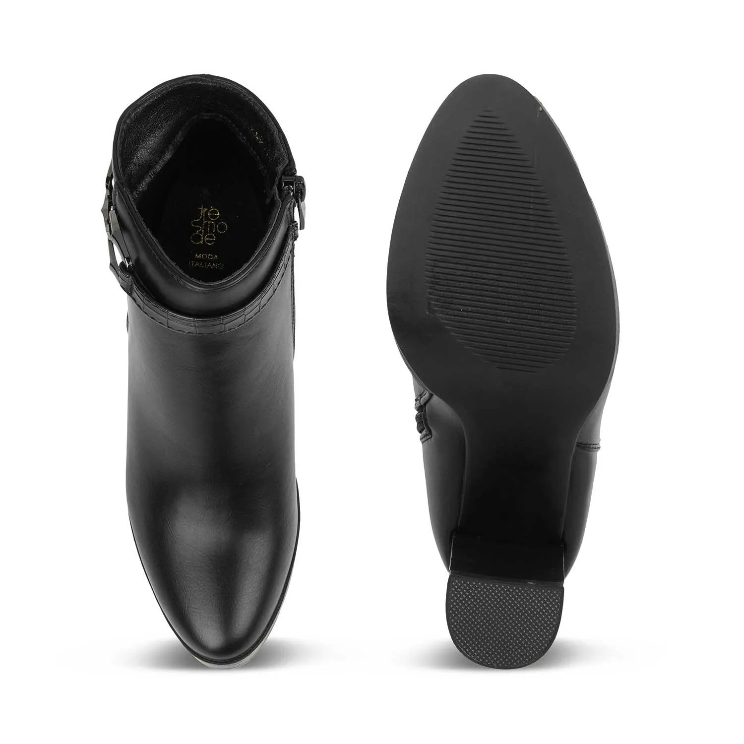 The Paris Black Women's Ankle-length Boots Tresmode Sparkly Boots