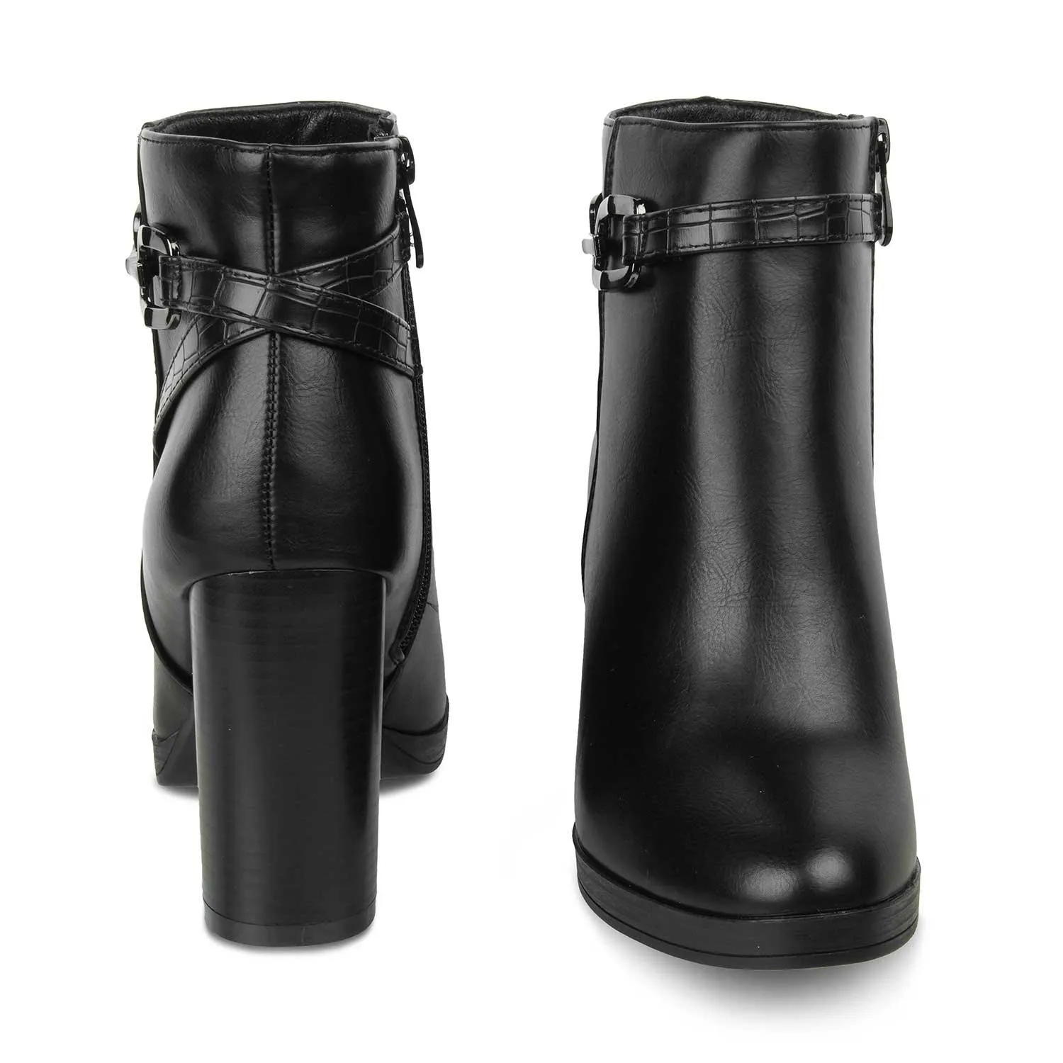 Waterproof Warm Boots The Paris Black Women's Ankle-length Boots Tresmode