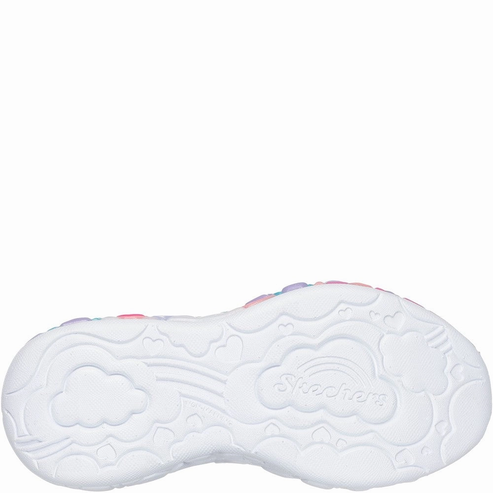 Skechers Eternal Heart Lights Trainers Slim Look Tidy look