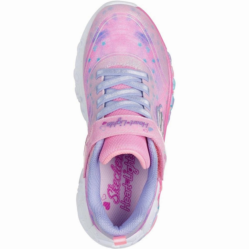 Skechers Eternal Heart Lights Trainers Travel Choice Seamless Finish