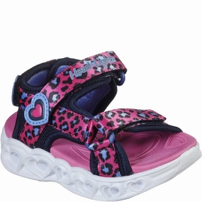 Skechers S Lights Heart Lights Savvy Cat Sandal Lace   Up Style