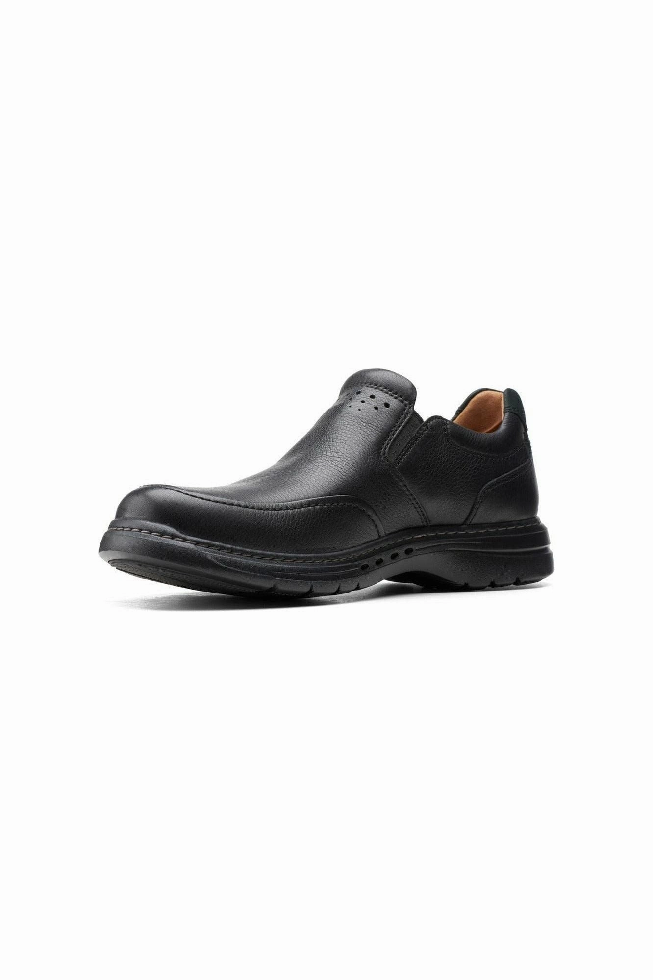 Clarks Un BrawleyStep Black Leather Concert Go