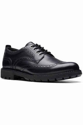 Base Fit Elegant Appearance Clarks Batcombe Far in Black Leather