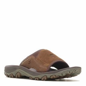 Men's Merrell, Huntington Leather Slide Sandal Stretch fit