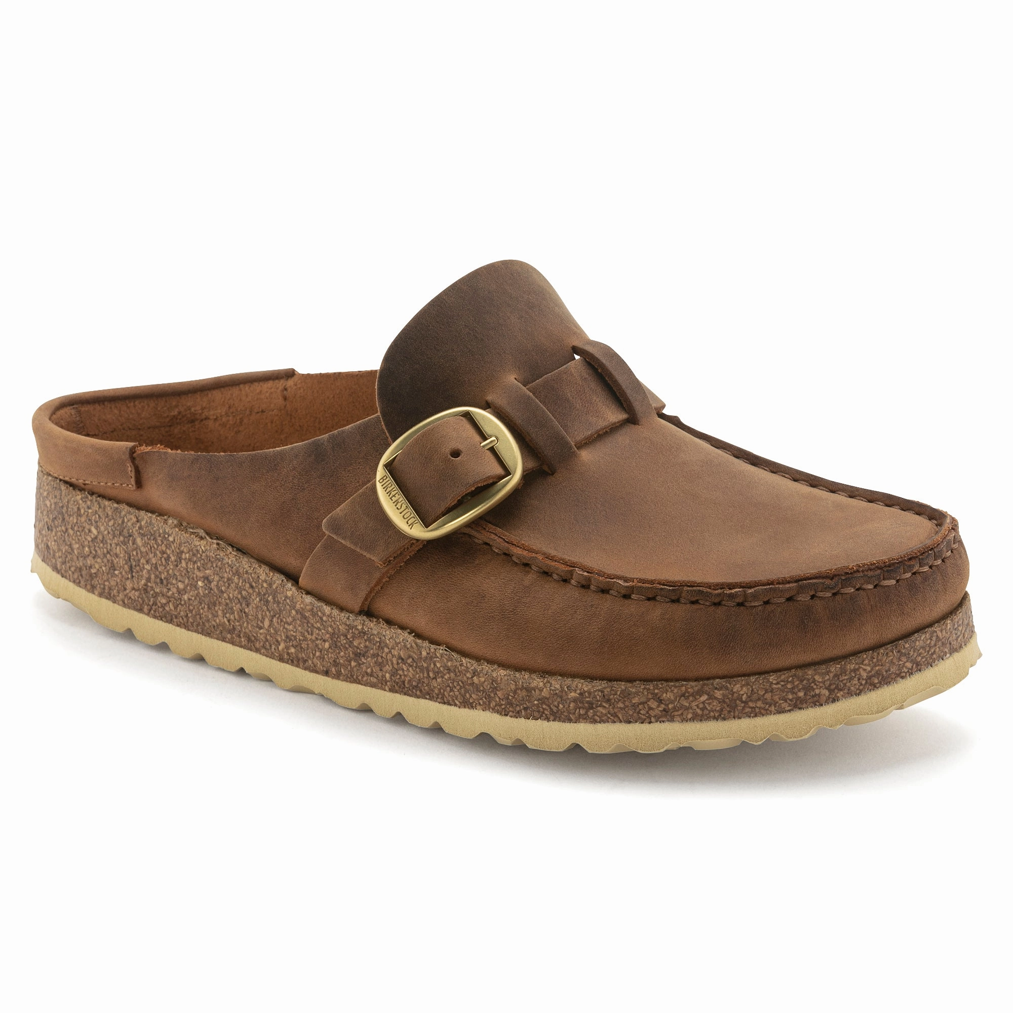 Birkenstock Buckley Cognac Oiled Leather 1024028 & 1024017 Soft Stride