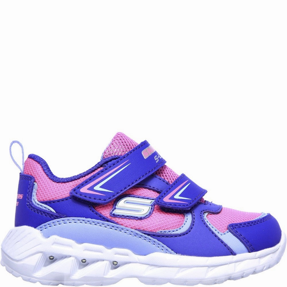 Minimalist Look Skechers S Lights Magna-Lights Goal Achiever Touch Fastening Trainer