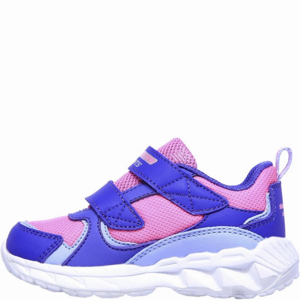 Skechers S Lights Magna-Lights Goal Achiever Touch Fastening Trainer Open Walk