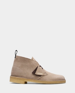 Desert Boot (m) Wolf Suede Lace-Up Style Polyester