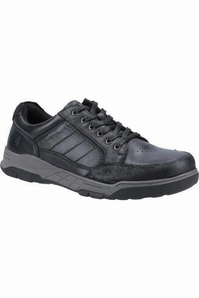 Hush Puppies Finley mens shoe in black Planet Step Track Trek