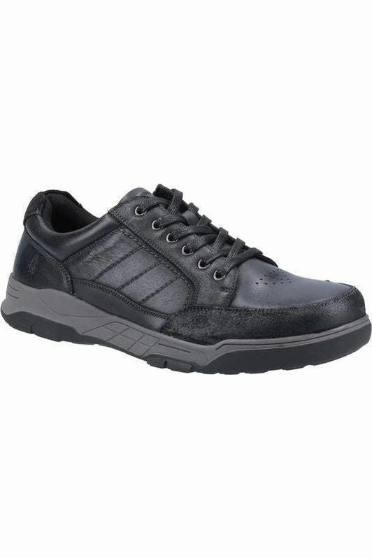 Hush Puppies Finley mens shoe in black Trendy Shoes Work Pace