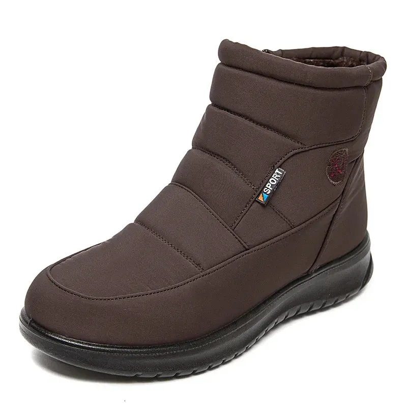 Bearpaw Isabella Snow Boot Women Zipper Ankle Boots Winter Botas Femininas Keep Warm Botines