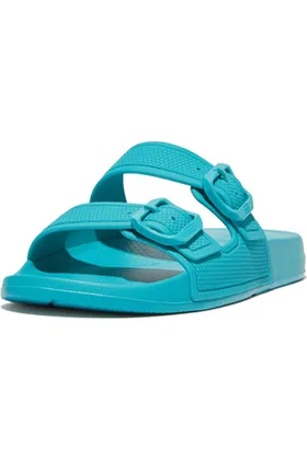 FitFlop Iqushion 2 bar slide tahiti blue Beach Fun Ventilated Design