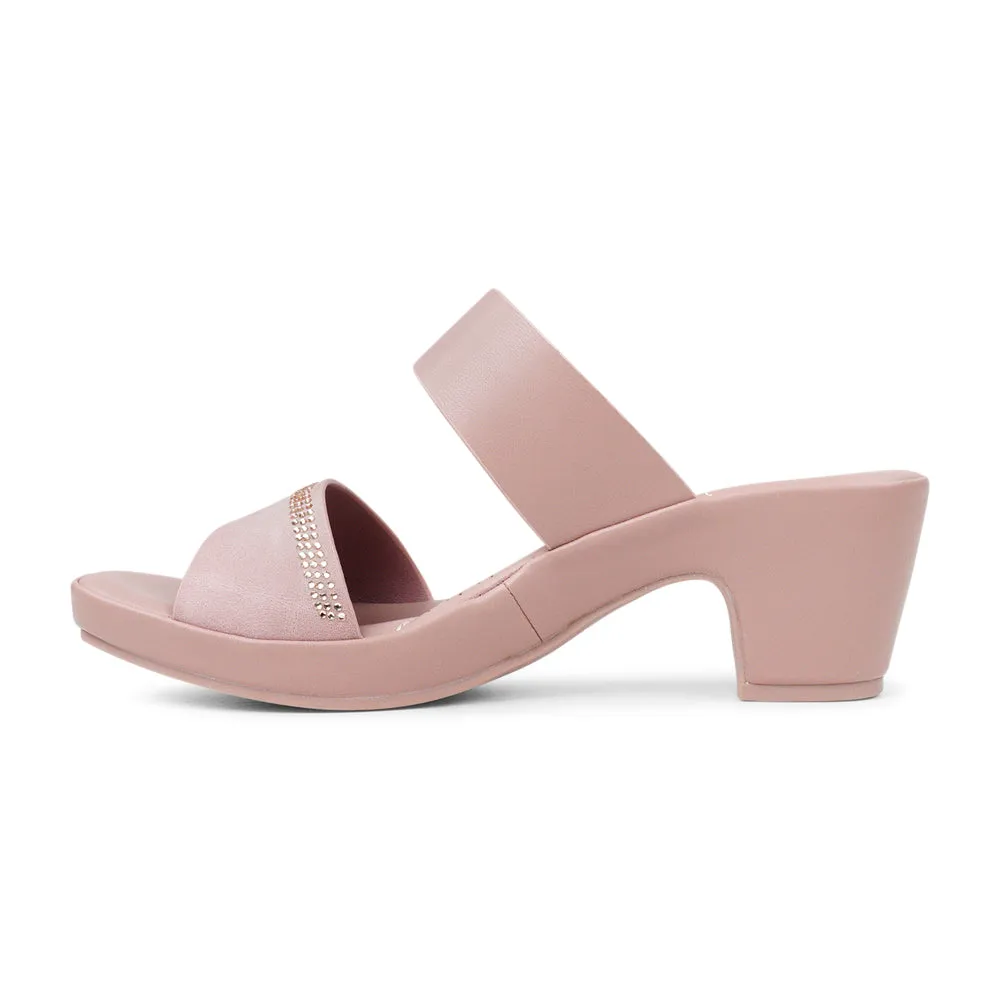 Bata Comfit VIVA Low-Block Slip-on Heel Navy Blue Dress With Black Shoes