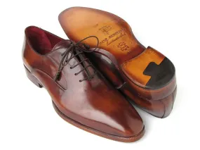 Paul Parkman Men's Plain Toe Brown Calfskin Oxfords Johnson And Murphy Dress Shoes
