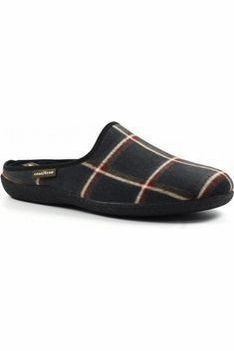 Lunar KMA006  Goodyear Checkmate Black Slipper Photo Mode Anti Odor