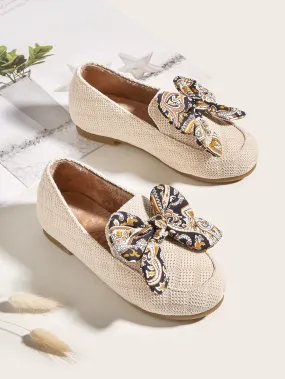 Asics Shoes Philippines Toddler Girls Bow Decor Knit Detail Flats