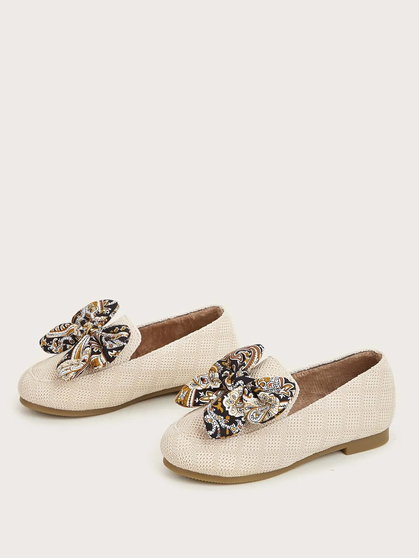 Toddler Girls Bow Decor Knit Detail Flats Asics Mexico 66 Shoes