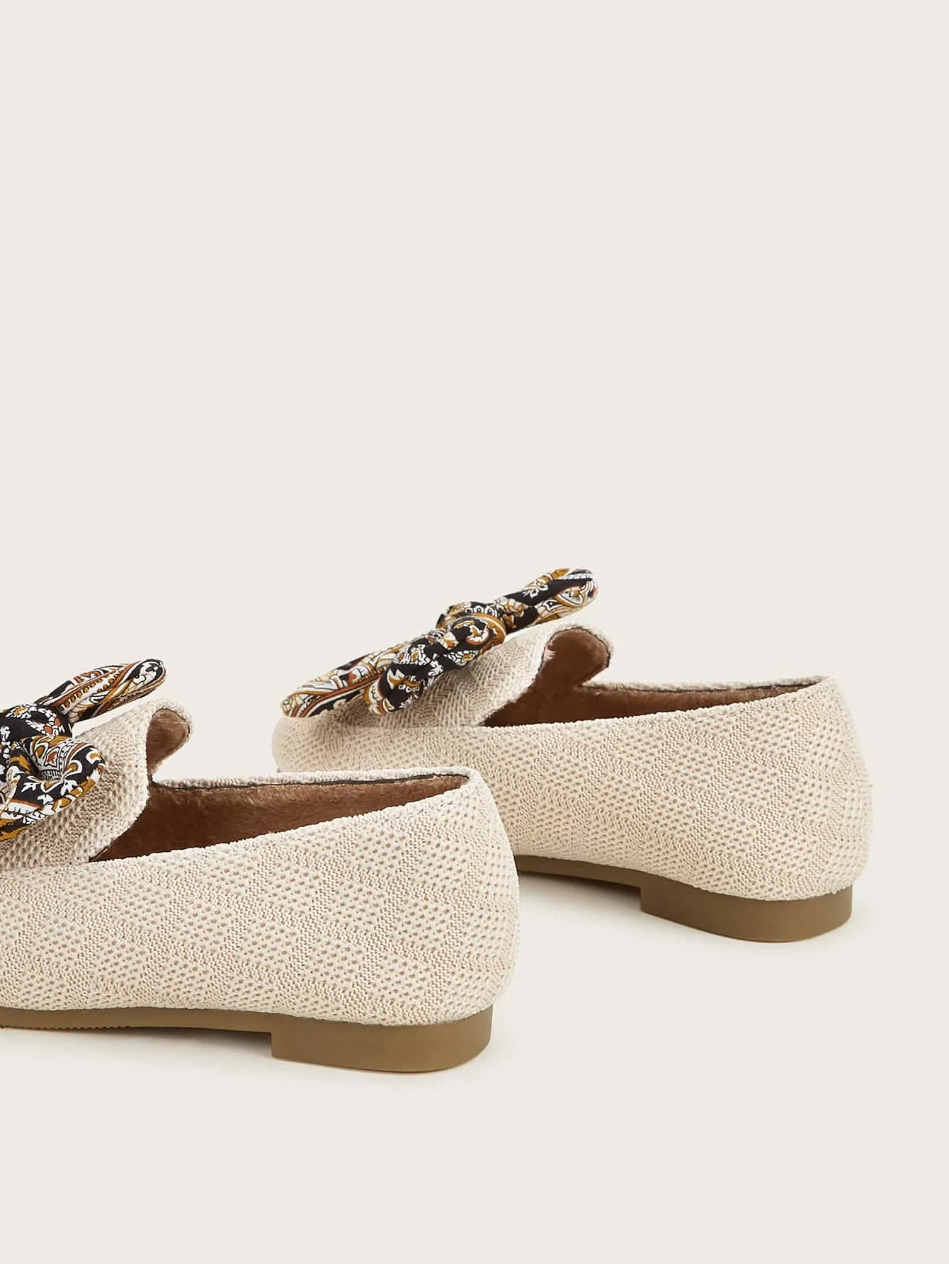 Toddler Girls Bow Decor Knit Detail Flats Best Asics Marathon Racing Shoe