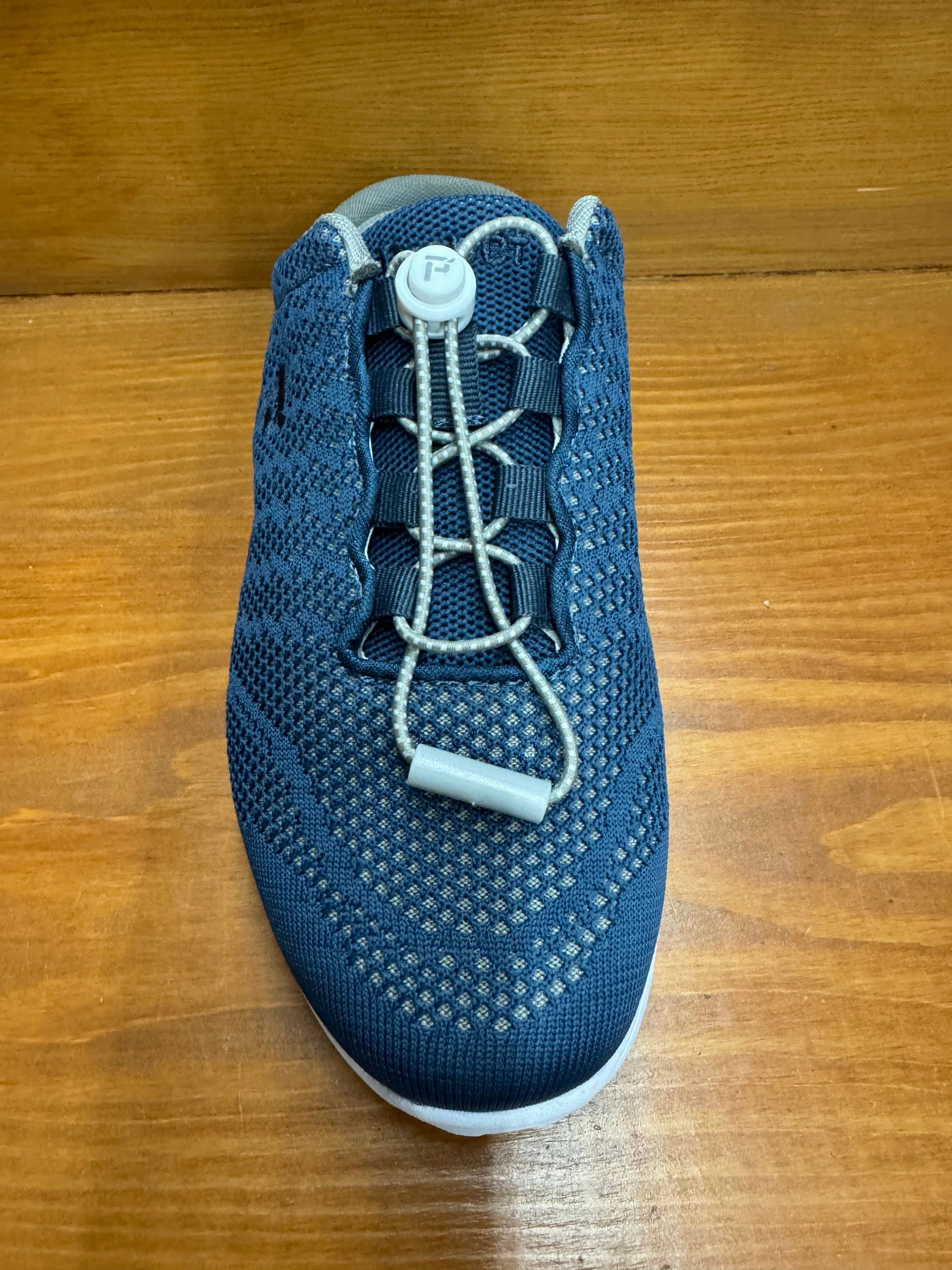 Leather Stripe Mood Propet WAT021 Cape Code Blue Travel walker EVO slide