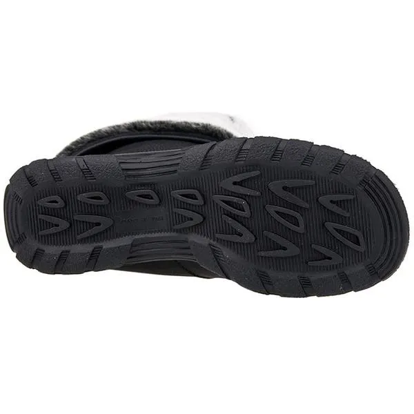 Edgy Rain Boots Toe Warmers Shelter Waterproof Boot Black Leather (Women's)