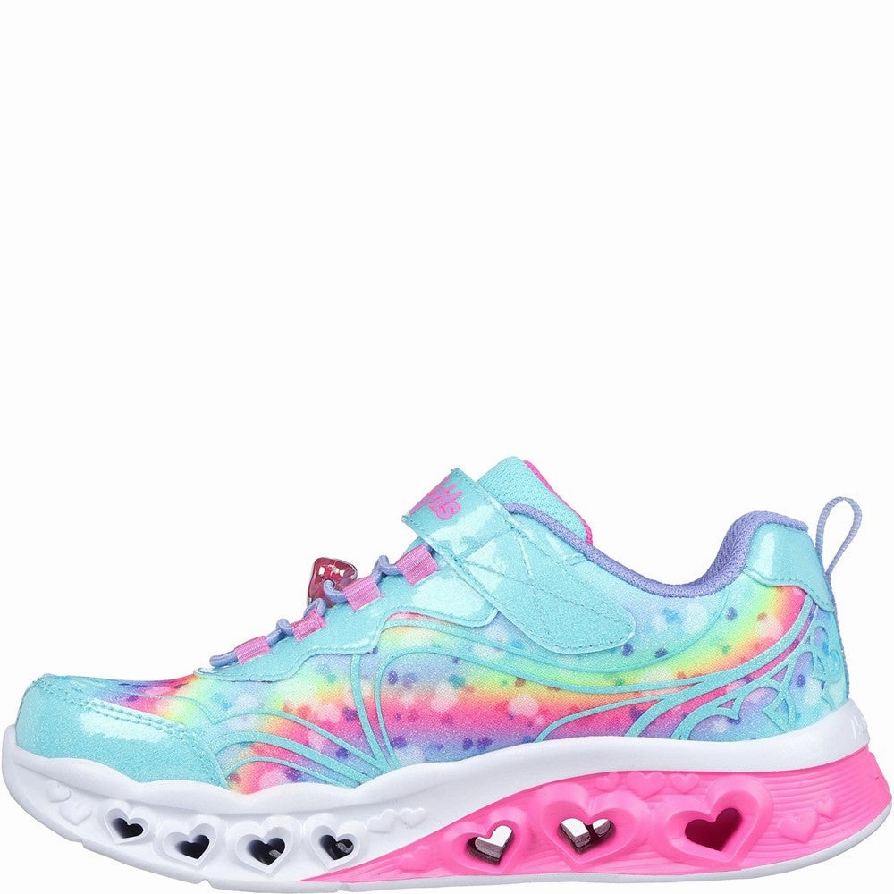 Skechers Flutter Heart Lights - Groovy Swirl Shoe Smart Form Blossom Hike