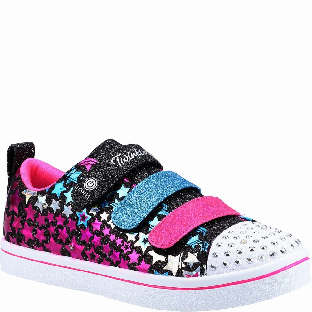 Skechers Twinkle Toes: Sparkle Rayz - Star Blast Trainers Non Slip