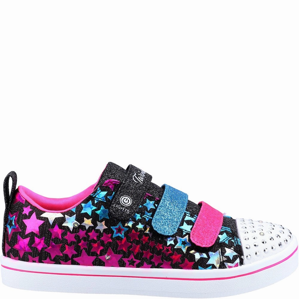Skechers Twinkle Toes: Sparkle Rayz - Star Blast Trainers Snow Step Vine Hike