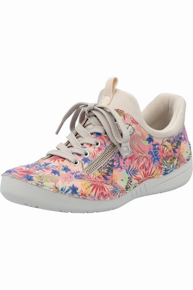 running shoes for track workouts weekend - friendly Rieker ladies trainer 52567-90 in Rose Multi